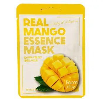 

Tissue face mask with mango extract farmstay real mango essence mask