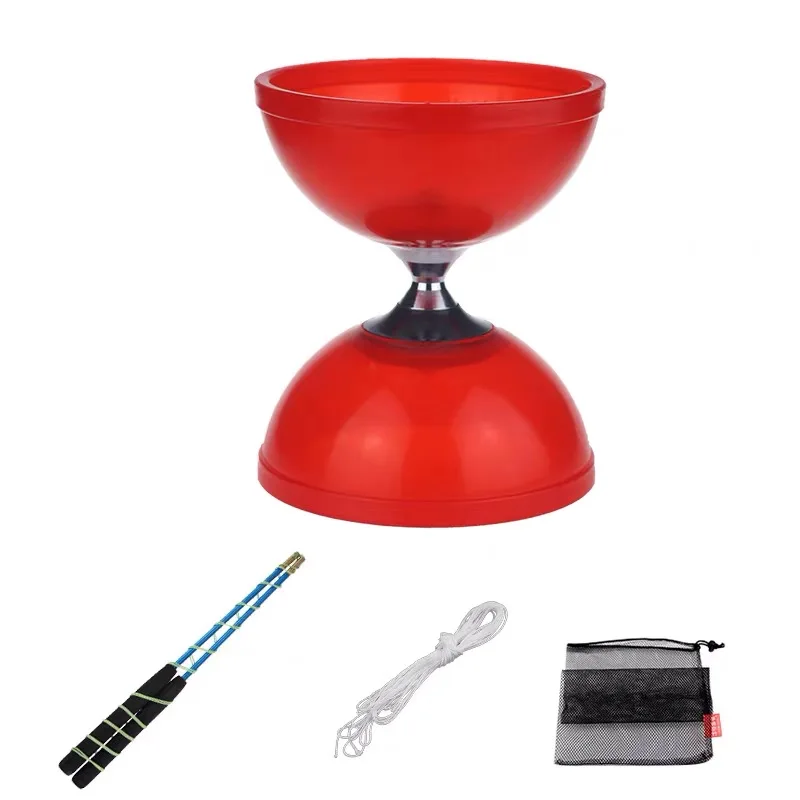 Hualing Triple Bearing Toys Pro Diabolo Set Packing with String Sticks Bag Chinese Yoyo Diabolo tricks