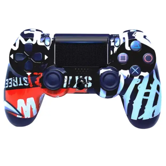 Wireless Bluetooth gamepad controller for PS4, controller suitable for iOS, Android, PS4, PC, wireless Bluetooth game controller for PC mobile phone TV box computer joystick for tablet PC TV gamepad joypad controller Street