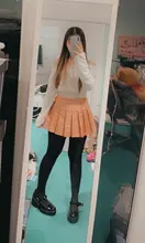 Plaid Skirt Korean-Style Fashion High-Waist Mini Casual Women Kawaii Pleated Sweet New