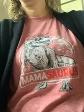 Mamasaurus T Rex dinosaurio T camisas de las mujeres 2021 novedad de verano suelto Casual camiseta de regalo de día de la madre de Corea O cuello Tops mujer