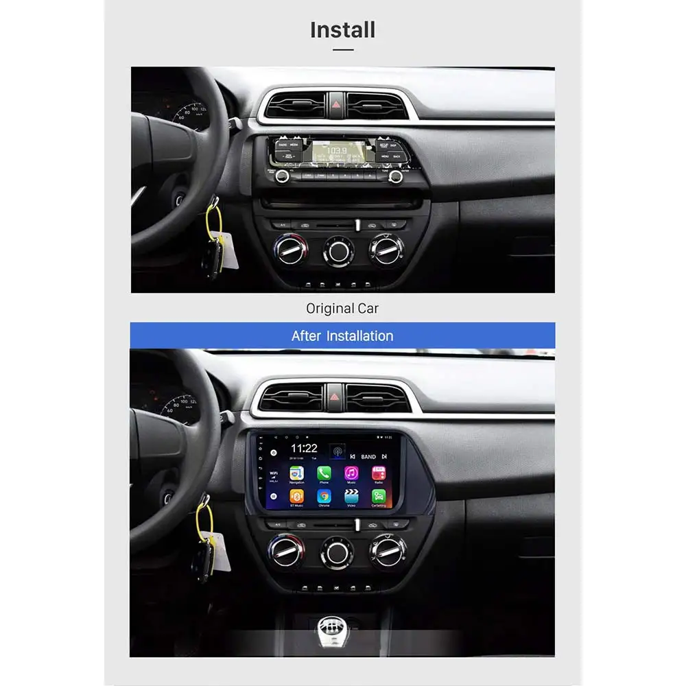 Lionet gps навигация для автомобиля hyundai Verna 9 дюймов RH2010X