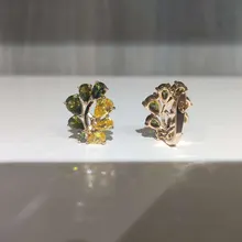 INALIS-pendientes de cobre multicolor para mujer, joyería femenina de la paz, de árbol de oliva, CZ, regalo de Festival