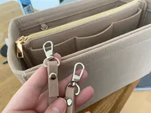 Bamander-estuche para maquillaje multifuncional de gran capacidad, forro de tela de fieltro, bolsa portátil de viaje, bolsa de cosméticos