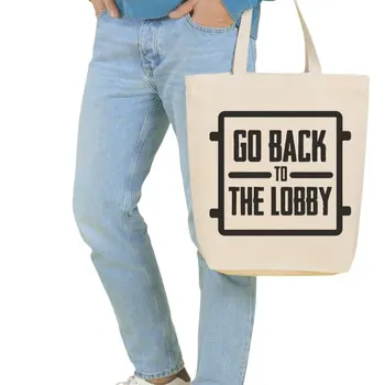 

Angemiel Bag Large Pubg Go Back To Loby Shopping Beach Tote Bag