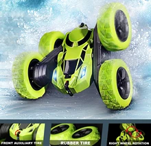 

New 2 in 1 Switch tank Track Remote Control Vehicle 4 Wheel Drive Stunt Car Roll Cool Lights double sided CAR