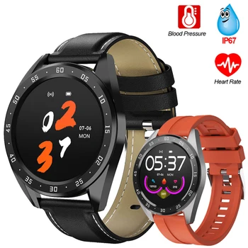 

Smart Watch Men IP67Waterproof Round Screen Smart Watch Women Blood Pressure Measurement Fitness Tracker Watch Smart IOS Andriod