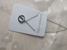 DOTIFI para las mujeres A-Z alfabeto carta colgante collares personalización collar de acero inoxidable Glamour joyas