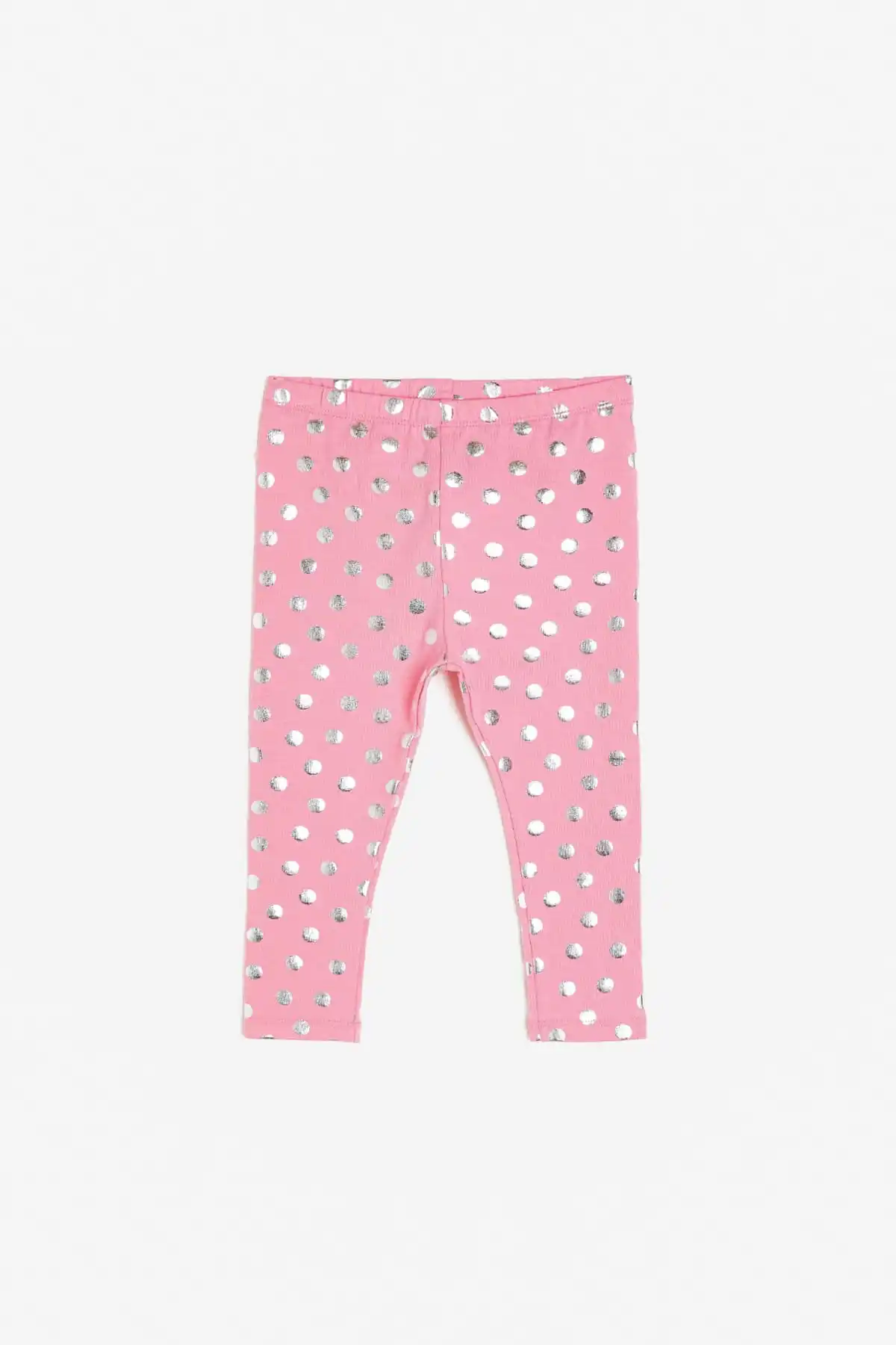 Coton Kids/розовые узорчатые леггинсы для маленьких девочек