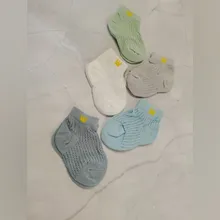 5 par/set aliento de bebé de algodón Niño de cristal de seda niños verano Calcetines de bebé delgada calcetines para niñas NIÑOS Calcetines Miaoyoutong