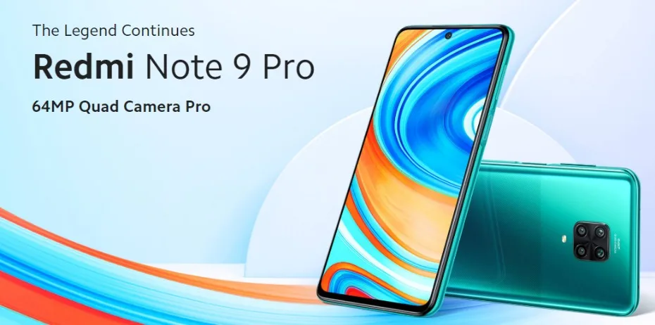 Global Version Xiaomi Redmi Note 9 Pro 6GB RAM 64GB ROM (Brand New / Sealed) redminote9pro, note9pro, Smartphone mobile