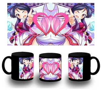 

CUP FULLY black GIRL KITSUNE VIDEO GAME black mug