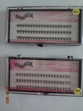 Pestañas de racimo de 60 clústeres/caja, pestañas de extensión de pestañas individuales gruesas bunches maquillaje profesional pestañas postizas