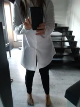 Blusas informal de manga larga para otoño camisa blanca mujer de talla grande para Estilo Vintage rosa 2020