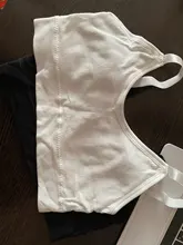 Sujetador deportivo sin costuras para mujer, Top de Fitness para Yoga, Copa A-D, negro y blanco, Top corto de gimnasia para correr