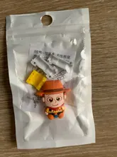 Toy Story figura-funda protectora para auriculares, Protector de Datos para iphone, Cable cargador USB de Disney