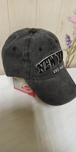 Baseball-Cap Embroidery Sports-Caps Vintage Outdoor New York Women Letter Sand-Washed