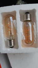 Light-Bulb Edison-Lamp Filament Spiral G95 G125 T225 Retro Led Yellow Vintage ST64 220V