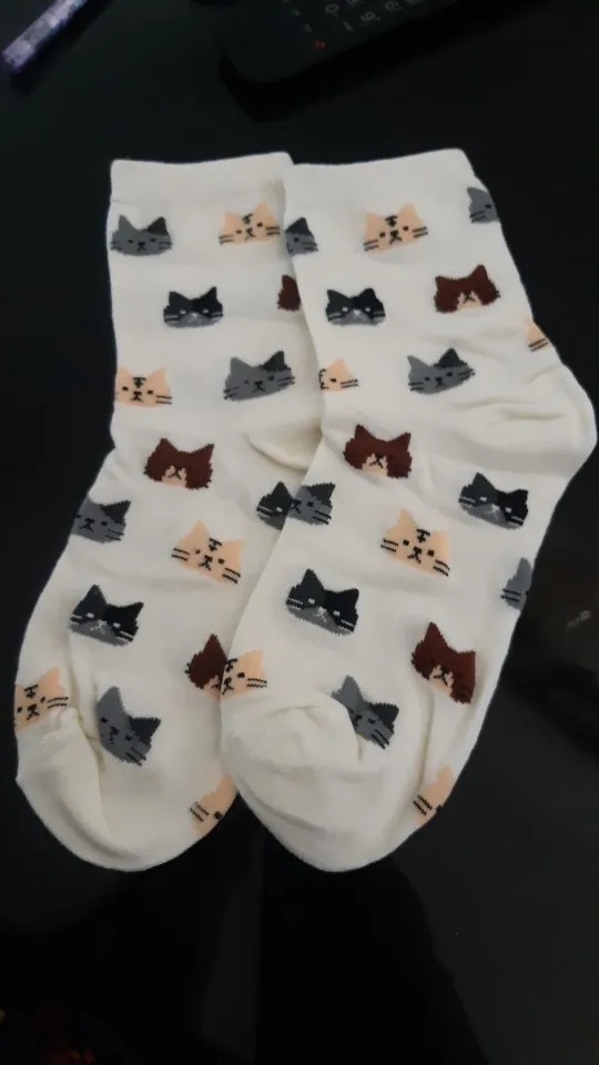 Chaussettes tête de chat Tsubaki