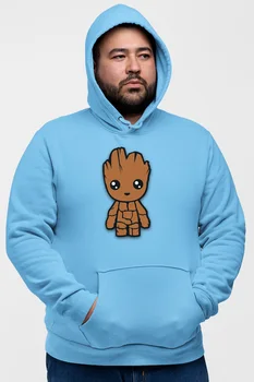 

Angemiel Wear Groot Doll Blue Men 'S Hooded Sweatshirt