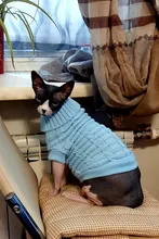 Sweater Clothing Jacket Winter Coat Knitted Cats Kitty Cotton Warm Leisure for Small