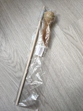 Legendog 1pc Cat Teaser Toy Wooden Rod Ball Fake Feather Ball Decor Interactive Toy For