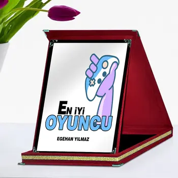 

Personalized Best Player Red Plaque Award-3