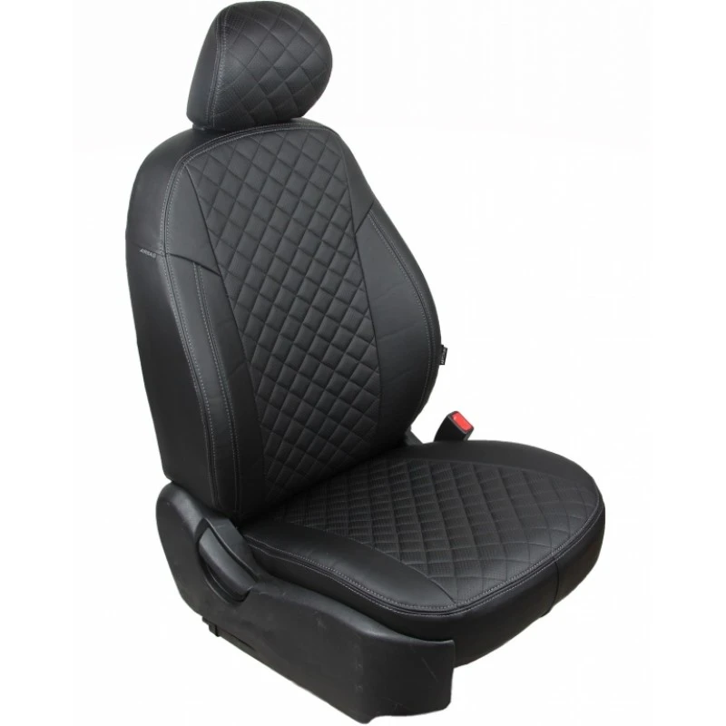 Комплект автомобильных чехлов Seintex 88903 для KIA Rio II sedan (2005 2011 г.в.) рисунок ромб