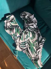 Bañador Sexy de una pieza para mujer, traje de baño de realce, Monokini con volantes, ajustable al hombro, 2021