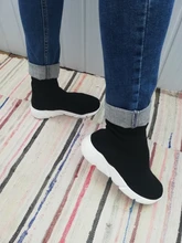 MWY-calcetines tobilleros transpirables para Mujer, zapatillas deportivas informales, zapatos de plataforma de cuña, suela suave