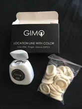 Línea de bloqueo de mapeo de Microblading, 20m, pretinta, tinte de cejas de color, mezclador, mapeo de cejas, maquillaje permanente