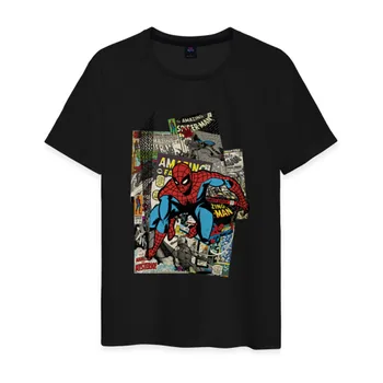 

Men's T-shirt cotton Spider-Man comics