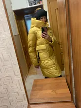 Women Jacket Collection Winter Parka Windproof Coat-Length New MIEGOFCE Contrast-Design