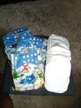 [Simfamily] 4 unids/set pañal de tela lavable cubierta de pañal ajustable reutilizable de tela pañales disponibles 0-3years 3-15kg bebé