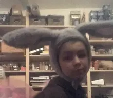 Gorro con orejas de conejo para mujer y niña, Gorro con orejas de conejo para Halloween, Cosplay, gorro largo con Orejas de conejo de peluche Sombrero de conejo