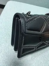 Rivet-Chain Purse Crossbody-Bags Luxury Handbags Trend Small Female Designer Fashion