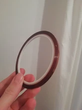 Cinta resistente al calor para sublimación, 3mm/5mm/6mm/7mm/8mm * 33m, cinta de polimida Kapton, 2 rollos