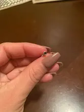 Mini pendientes de tuerca de Color dorado para mujer y niña, aretes de cristal negro, Plata de Ley 925 2019, aretes de circón pequeño bonitos H40