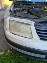 Kit reparador para arañazos de faros de coche, set de reparación para faros de vehículo de 800g, esmalte de pulido hidrofóbico de limpieza de luces delanteras, toallita y dos enchufes par conexión incluidos