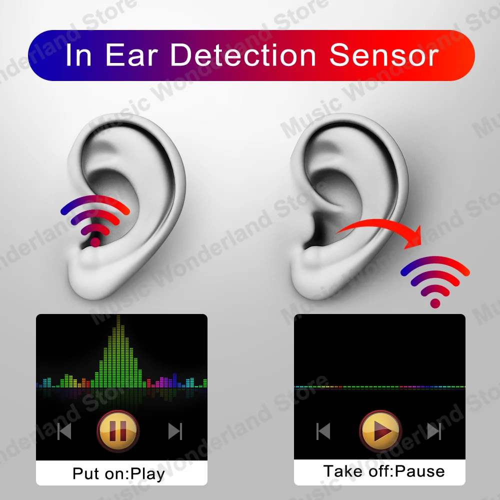 Skup Air Pro TWS zmień nazwę pozycjonowanie słuchawki Bluetooth wykrywanie douszne Super 11 KO i200 i9000 i100000 TWS bezprzewodowe słuchawki