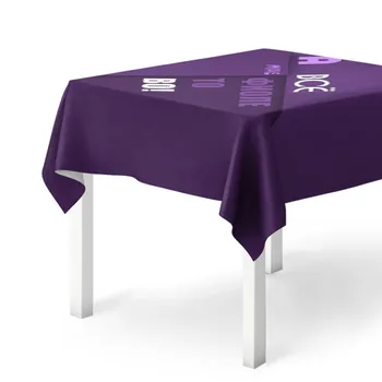 

Tablecloth 3D for me purple!