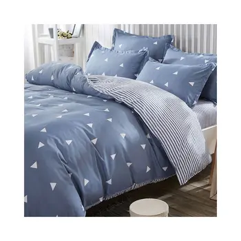 

Eponj Home Kolay Ütülenir Nevresim Takımı Çift Kişilik Üçgen K.BulutMavi