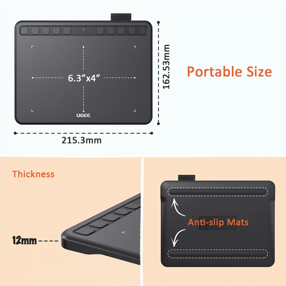 Caneta Gráfica para Tablet de Desenho de 63 Polegadas Tablet Pad de Arte Digital 8192 Nível para Osu Android Windows Mac pc - Imagem 4