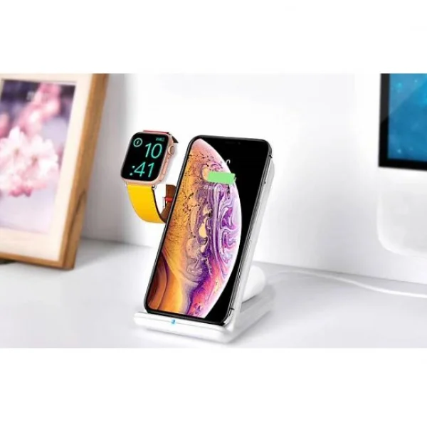 Док станция COTEetCI 3 в 1 CS5169 для iPhone AirPods Apple Watch (Черный)|Док-станции| |
