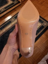 Zapatos de charol conciso para mujer, tacones de oficina puntiagudos, sexys, para fiesta, boda, poco profundos, Color Rojo