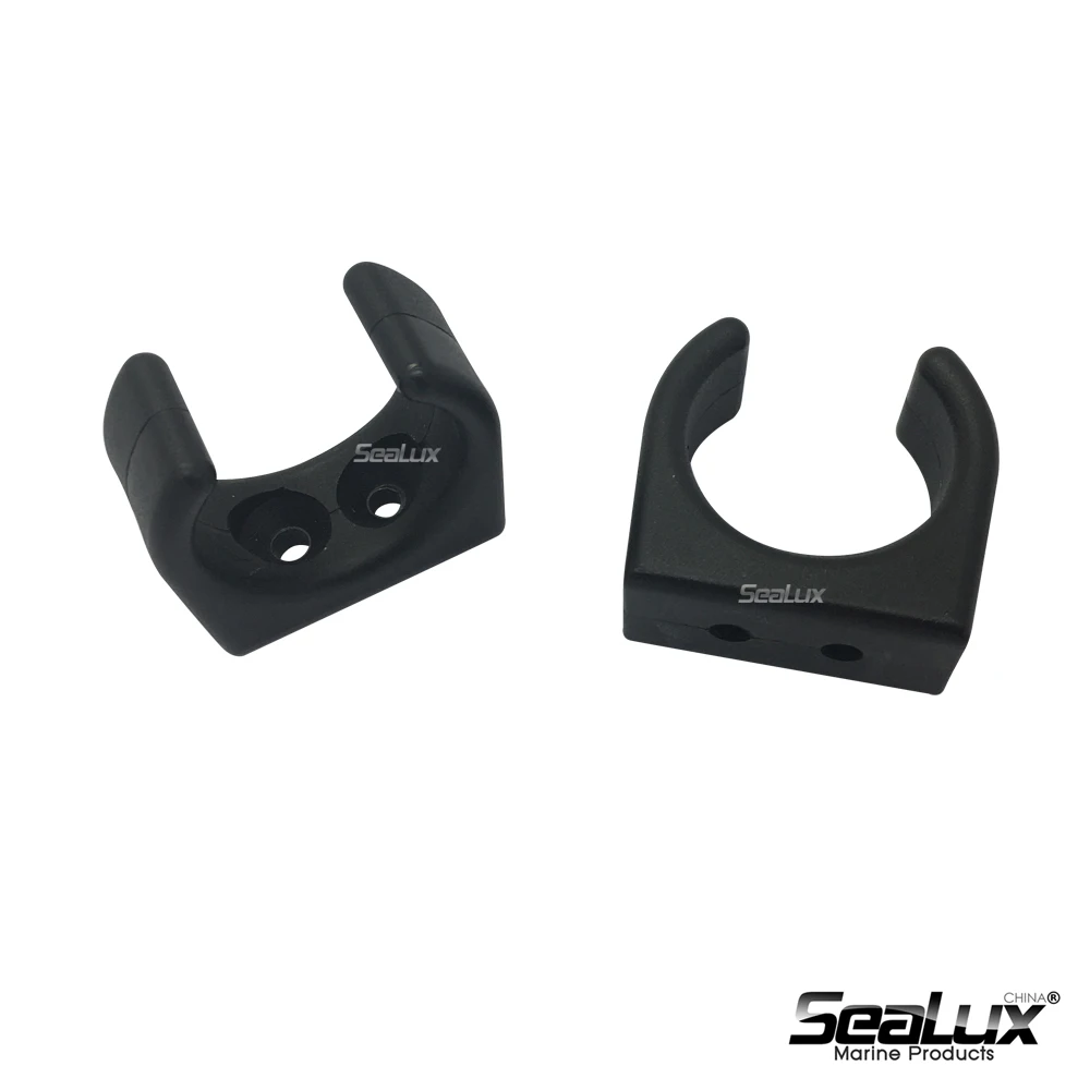 MDXing 4PCS Black Nylon Paddle Stowage Clip 33x25mm Boat