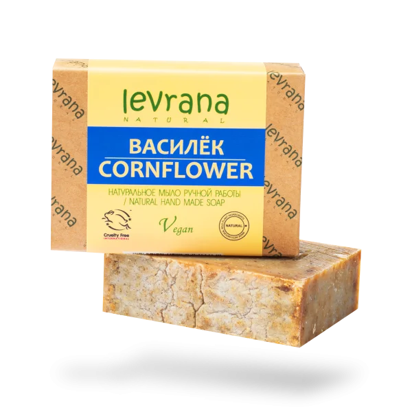 Косметика, натуральная косметика, Levrana, Леврана, Натуральное мыло, NHMS26, Натуральное мыло ручной работы Василёк, 100 гр