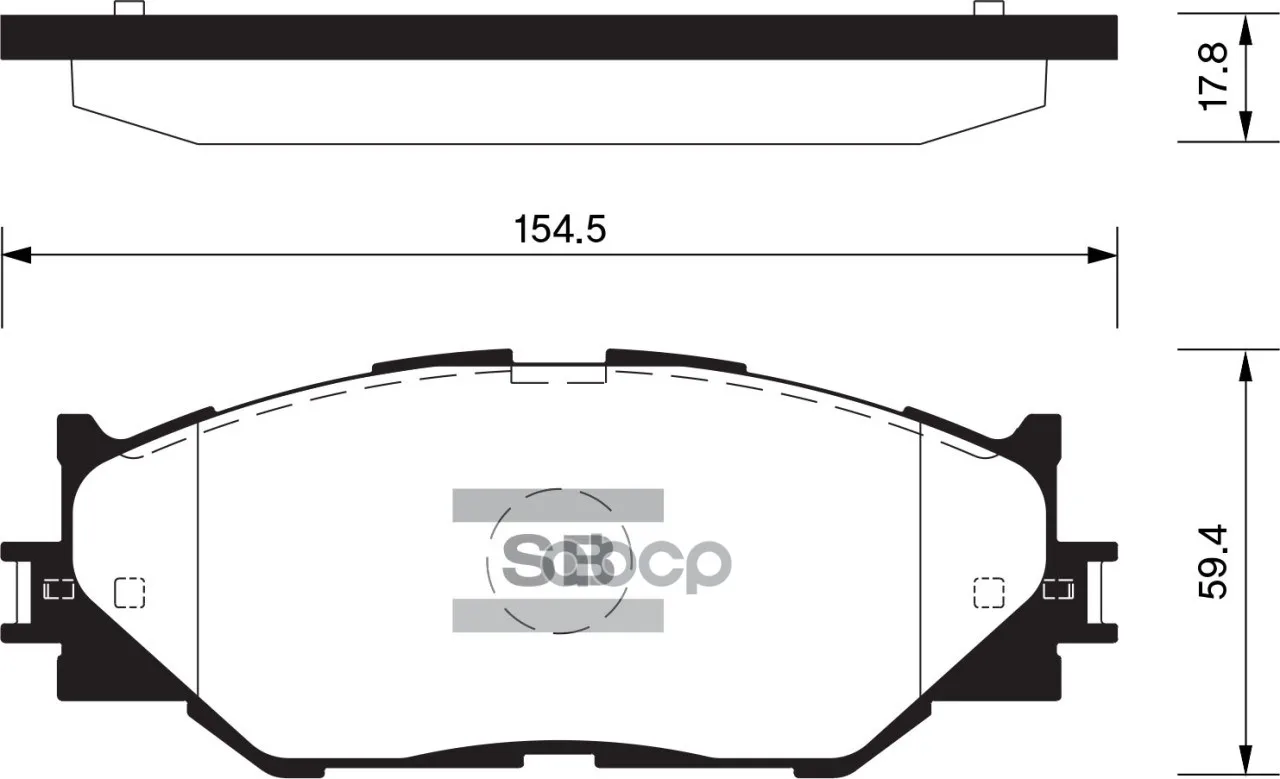 Колодки Тормозные Lexus Is220/Is250 05- Передние Sangsin Brake Sp1543 Sangsin brake арт. SP1543