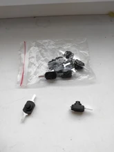 Mini interruptor de botón de encendido y APAGADO para linterna eléctrica, CC 30V 1A, color negro, 10 Uds.