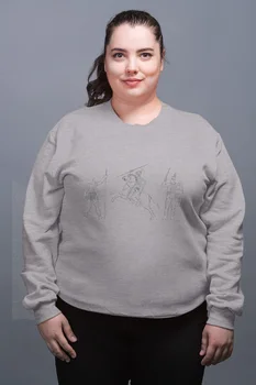 

Angemiel Wear Cavalry And Piyadeler Gray Female Sweatshirt